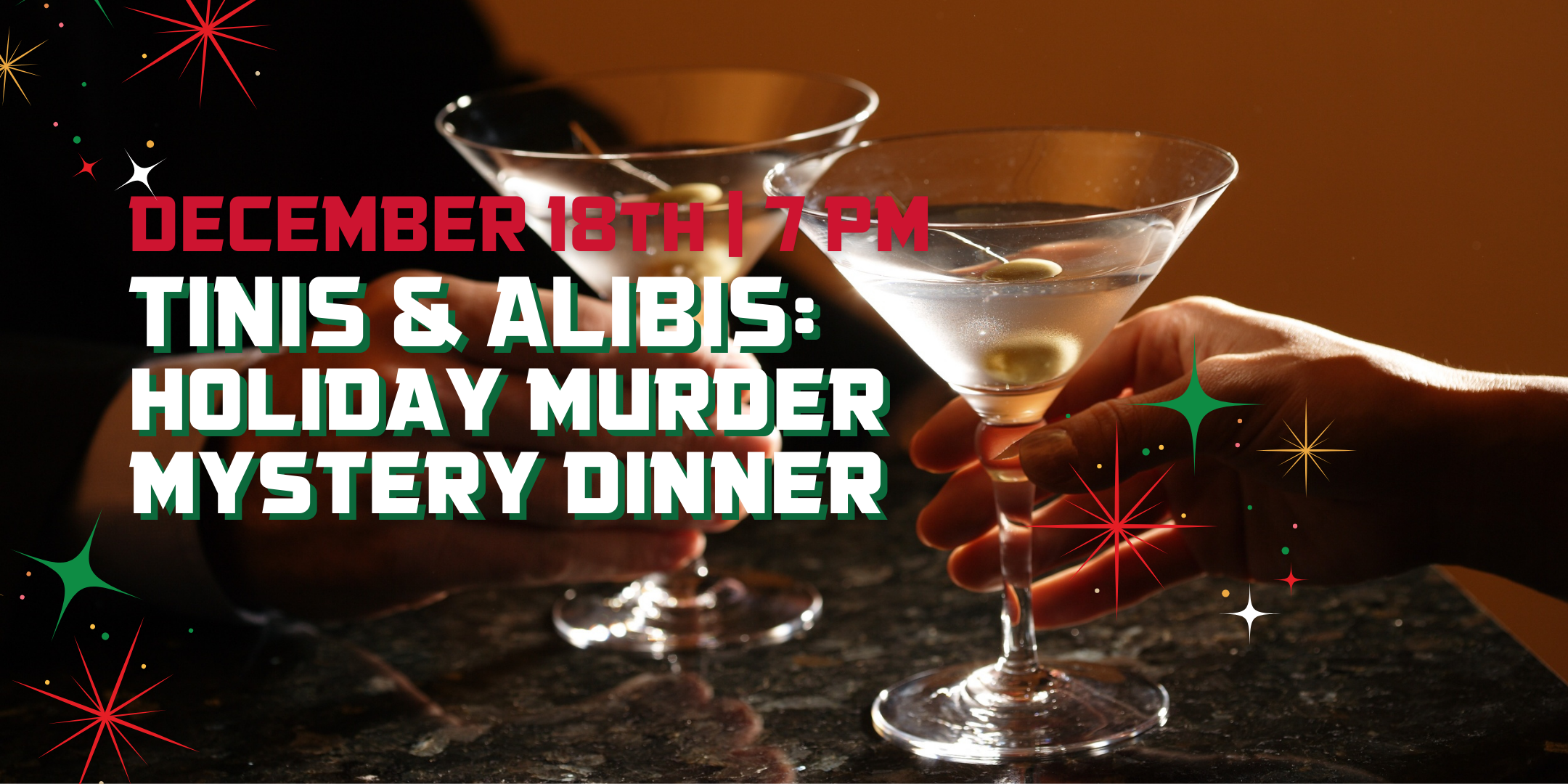 tinis and alibis murder mystery dinner